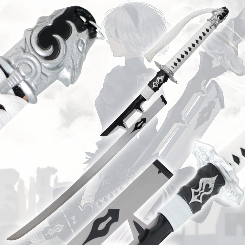 Katana aus Metall "Tugendhaftes Abkommen" von 2B in NieR: Automata