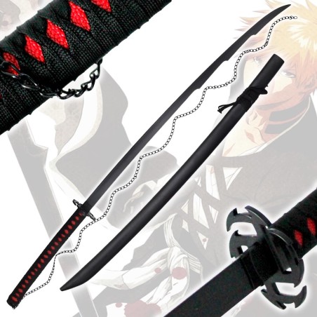 Katana Métal Bleach Tensa Zangetsu Evolution Chaîne Céleste Lune Assassine