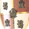 Mittelalterlicher Metallschild mit Doppeladler von Toledo