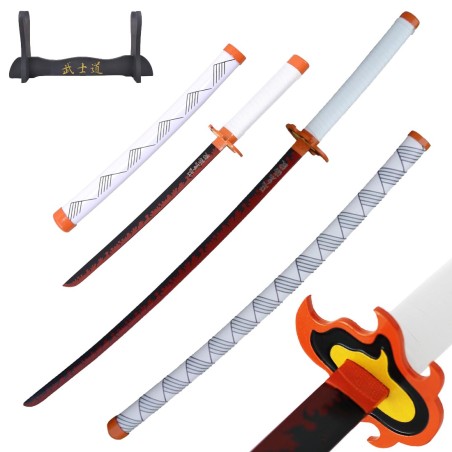 Packen Sie Katana und Metall Tanto Demon Slayer Rengoku Kyojuro – Feuersäule ein