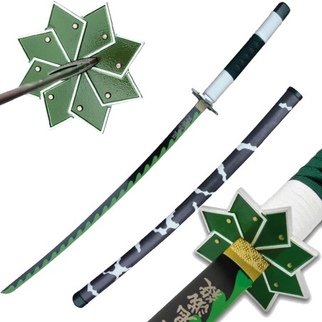 Demon Slayer SANEMI SHINAZUGAWA HD EDITION Katana in metallo