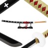 Katana Holz One Piece von Trafalgar Law – Sonderedition Rot und Gold