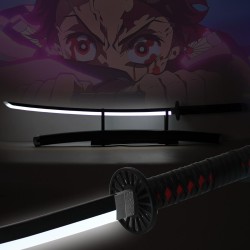 LED-Katana aus Metall von Tanjiro Kamado in Demon Slayer