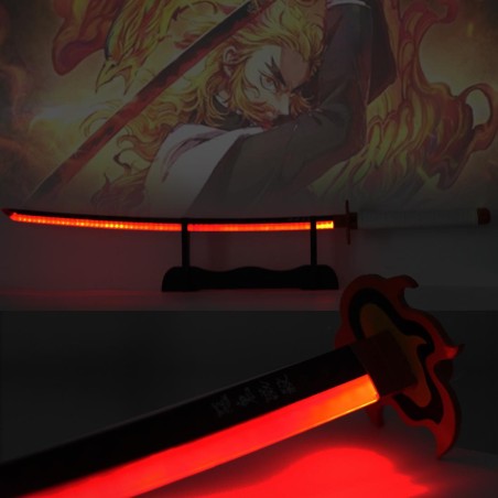 LED-Katana aus Metall von Rengoku Kyojuro in Demon Slayer