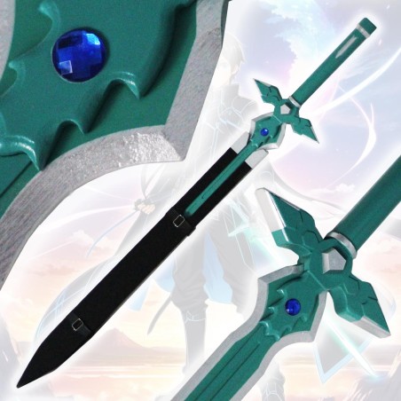 Holz-Cosplay-Schwert Dark Repulser Blau von Kirito aus Sword Art Online SAO