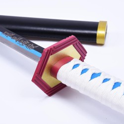 Katana in metallo DEMON SLAYER GIYUU TOMIOKA V2