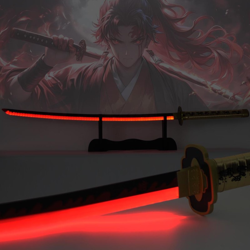 Katana LED en Métal de Yoriichi Tsugikuni dans Demon Slayer