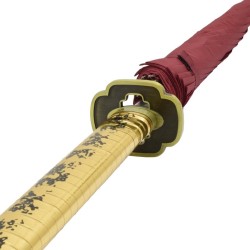 Ombrello Katana Rosso di Yoriichi Tsugikuni da Demon Slayer