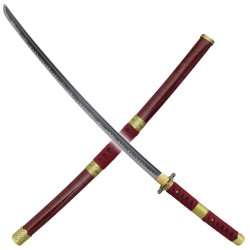 Katana Artisanal Fait Main en Métal Sandai Kitetsu de Roronoa Zoro dans One Piece