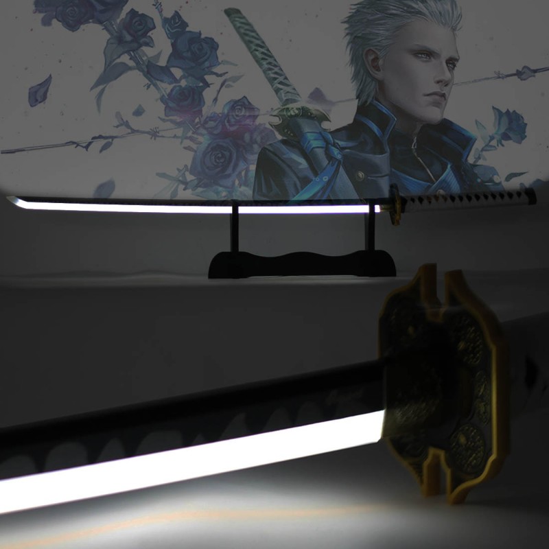 Katana Yamato LED en Bois Cosplay de Vergil Devil May Cry 5