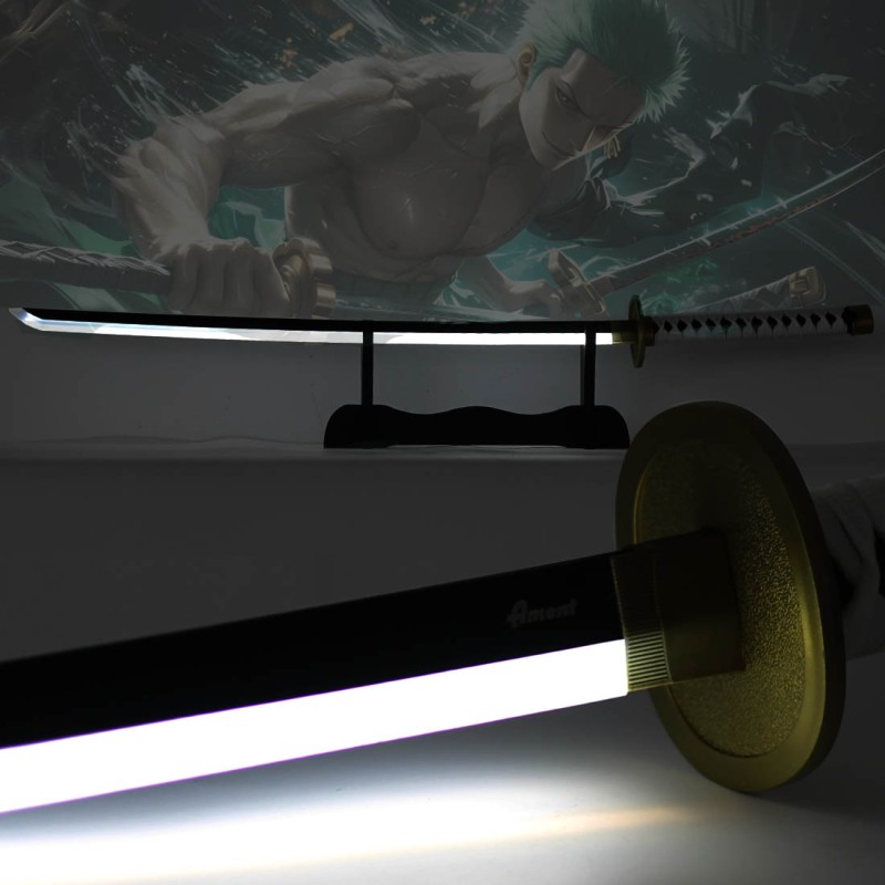 Katana LED in legno Wado di Roronoa Zoro in One Piece