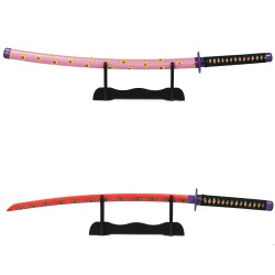 LED-Katana aus Metall von Kokushibo, der Ersten Oberen Mond, aus Demon Slayer