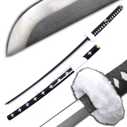 Katana in acciaio ONE PIECE TRAFALGAR D LAW Lama maledetta Kikoku