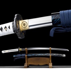 Katana décoratif - NO NAME - Blue Sakai de Jin - Acier 1045 traité