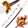 Rengoku Kyojuro Dämonentöter-Katana-Paket + Katana-Ständer