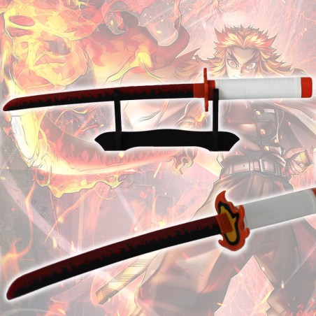 Mini Katana Bois de Rengoku Kyojuro V1 dans Demon Slayer