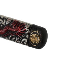 Katana Japonais en acier Dragon Rouge Zhulong