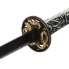 Katana Japonais en acier Akunorogia Dragon Noir de l'Apocalypse