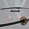 Katana Japonais en acier Akunorogia Dragon Noir de l'Apocalypse