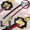 Pack Katana Tsugikuni Yoriichi Demon Slayer + Support Katana