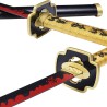 Pacchetto Katana Tsugikuni Yoriichi Demon Slayer + supporto per Katana