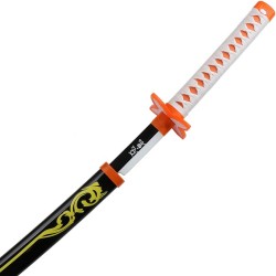 Pacchetto Katana Shinobu Kochou V2 Demon Slayer + supporto per Katana